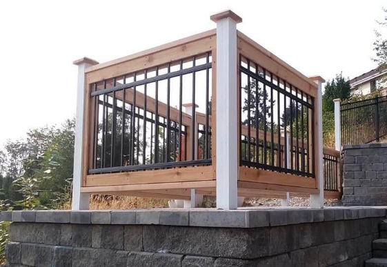 Specialty steel with wooden frame