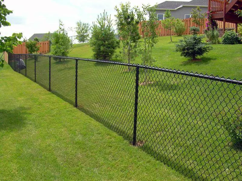 Black chain link fence Kansas City