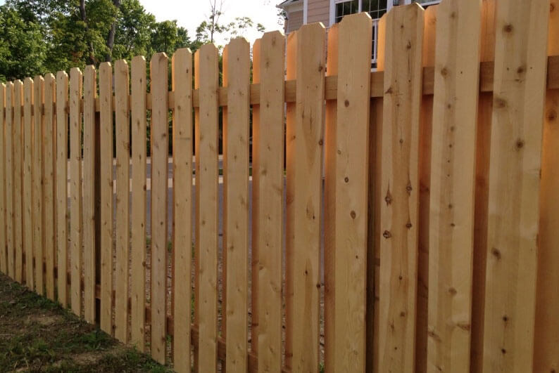 Cedar wood privacy fence Kansas City